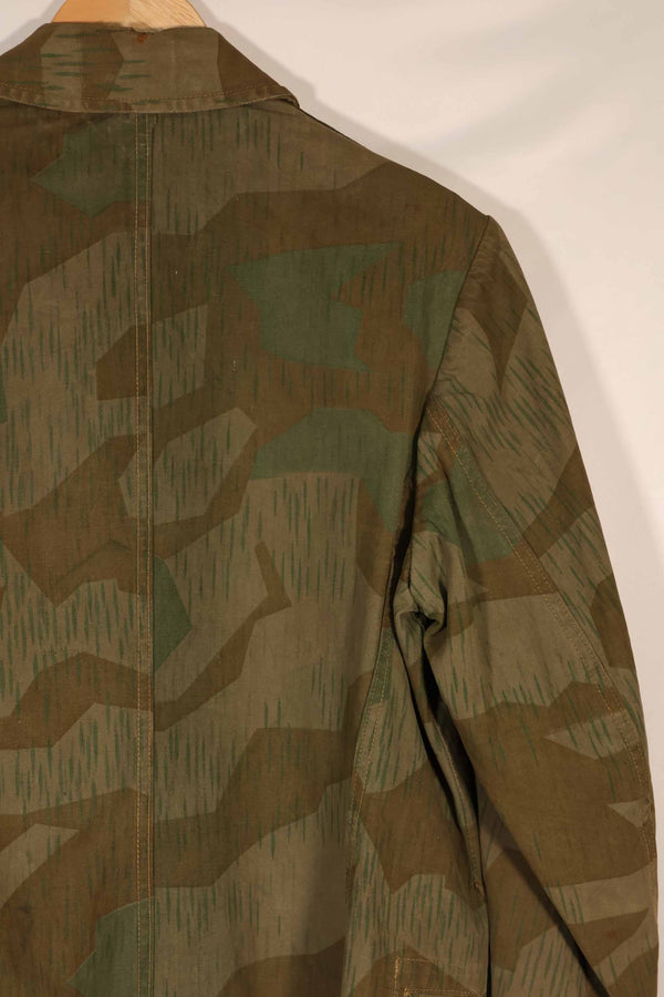 実物　1940年代　ドイツ軍　スプリンター迷彩　ローカルメイド　フィールドジャケット　中古品