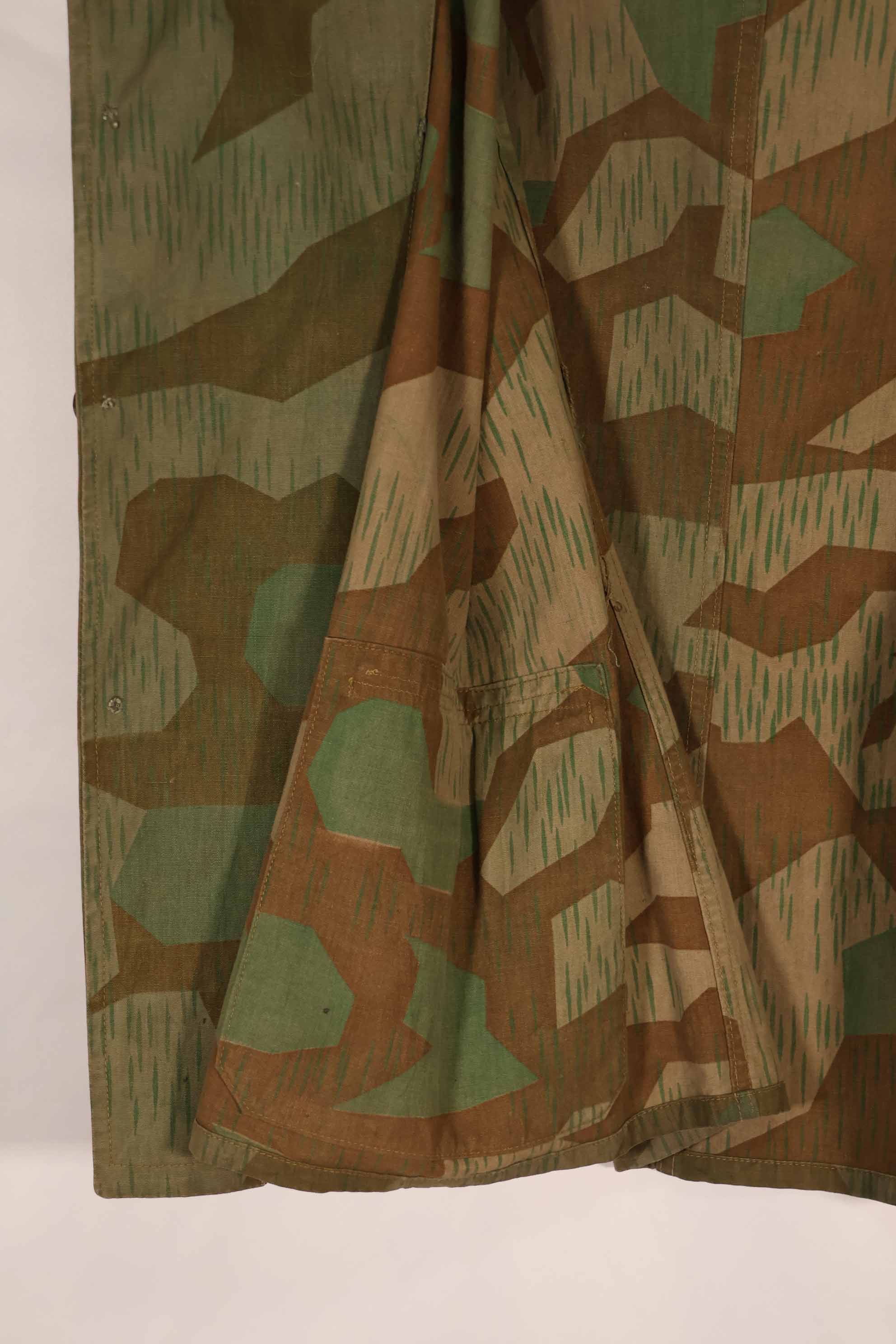 実物　1940年代　ドイツ軍　スプリンター迷彩　ローカルメイド　フィールドジャケット　中古品