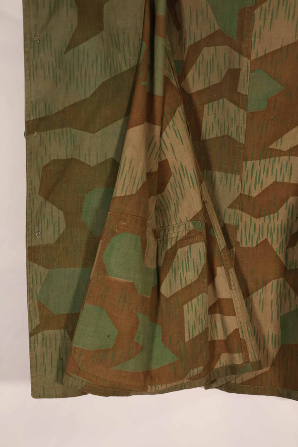実物　1940年代　ドイツ軍　スプリンター迷彩　ローカルメイド　フィールドジャケット　中古品
