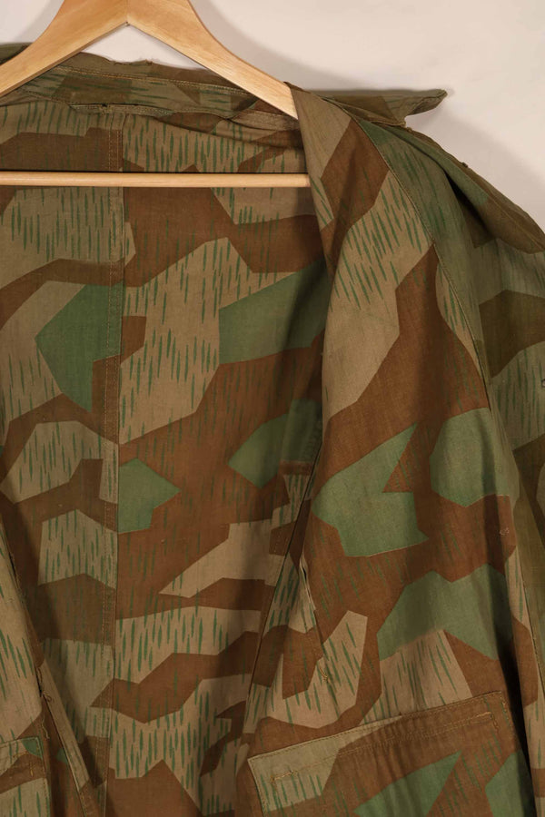 実物　1940年代　ドイツ軍　スプリンター迷彩　ローカルメイド　フィールドジャケット　中古品