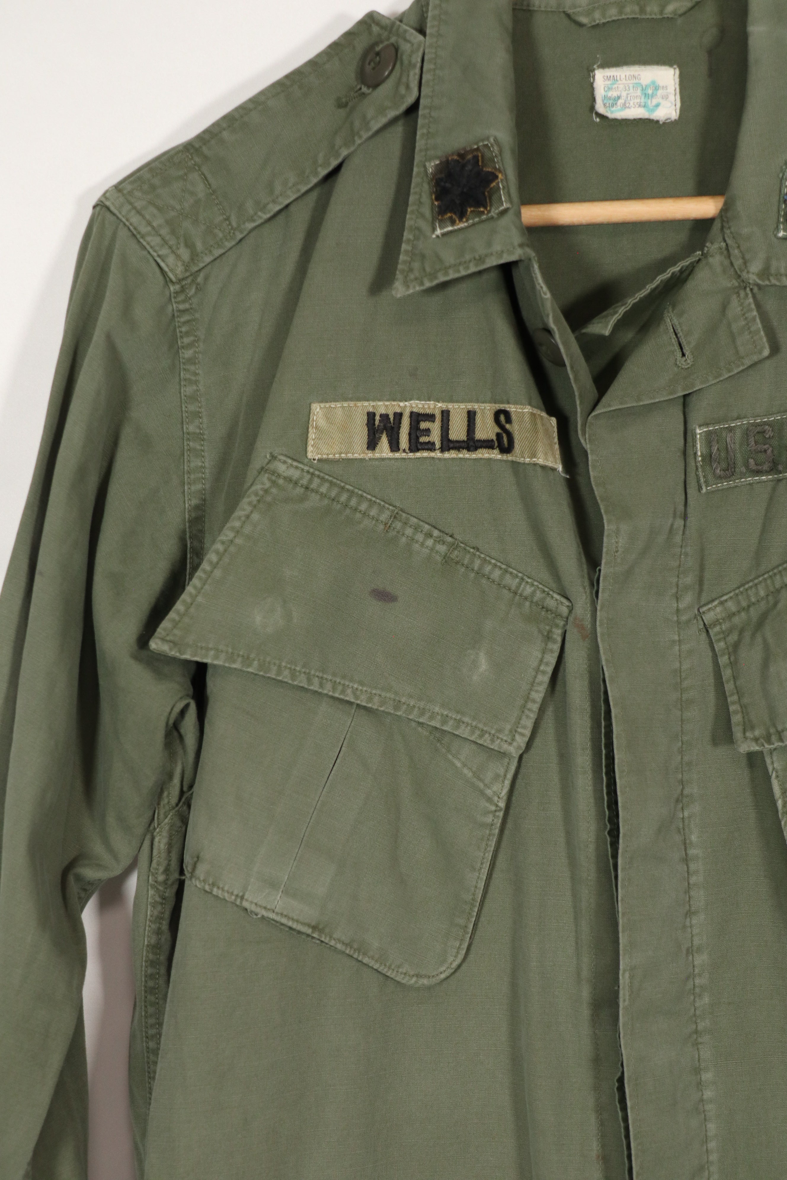 実物　2nd Model ジャングルファティーグ　ジャケット　MACV所属　初付けパッチ　中古品