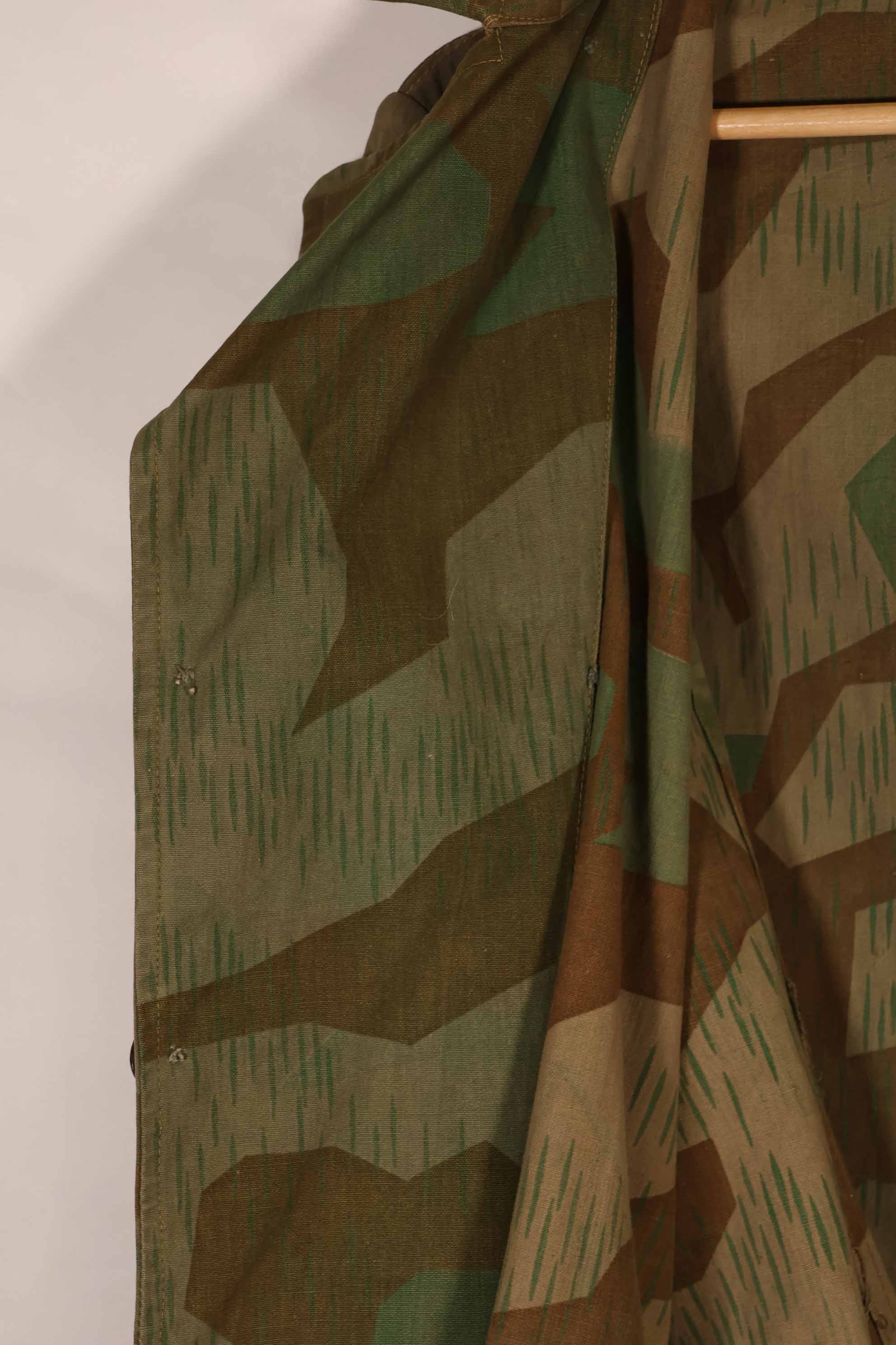 実物　1940年代　ドイツ軍　スプリンター迷彩　ローカルメイド　フィールドジャケット　中古品