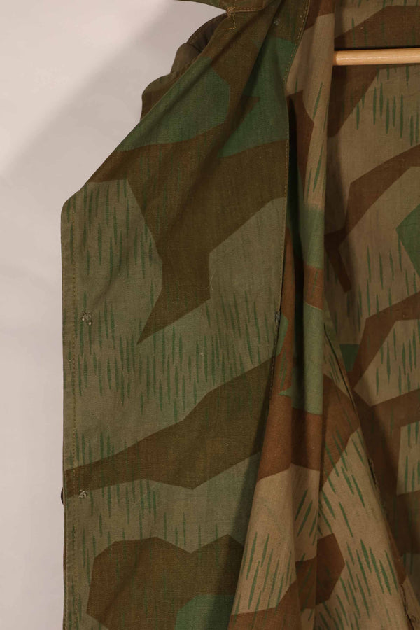 実物　1940年代　ドイツ軍　スプリンター迷彩　ローカルメイド　フィールドジャケット　中古品