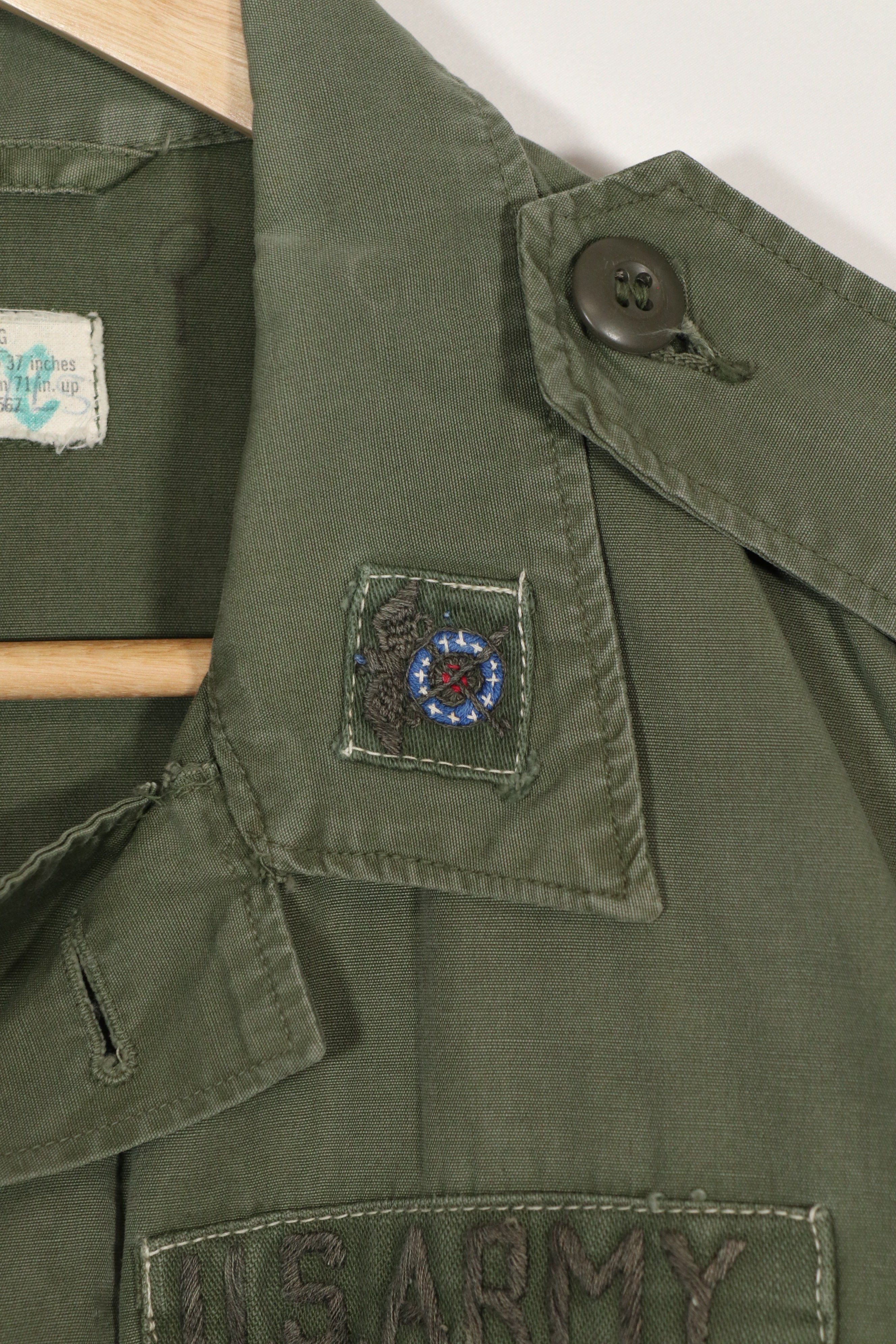 実物　2nd Model ジャングルファティーグ　ジャケット　MACV所属　初付けパッチ　中古品