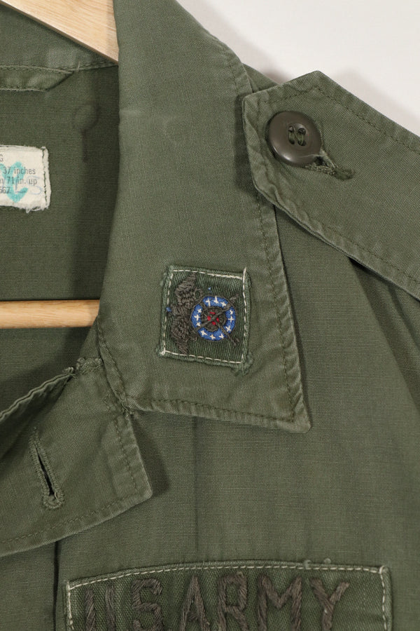 実物　2nd Model ジャングルファティーグ　ジャケット　MACV所属　初付けパッチ　中古品