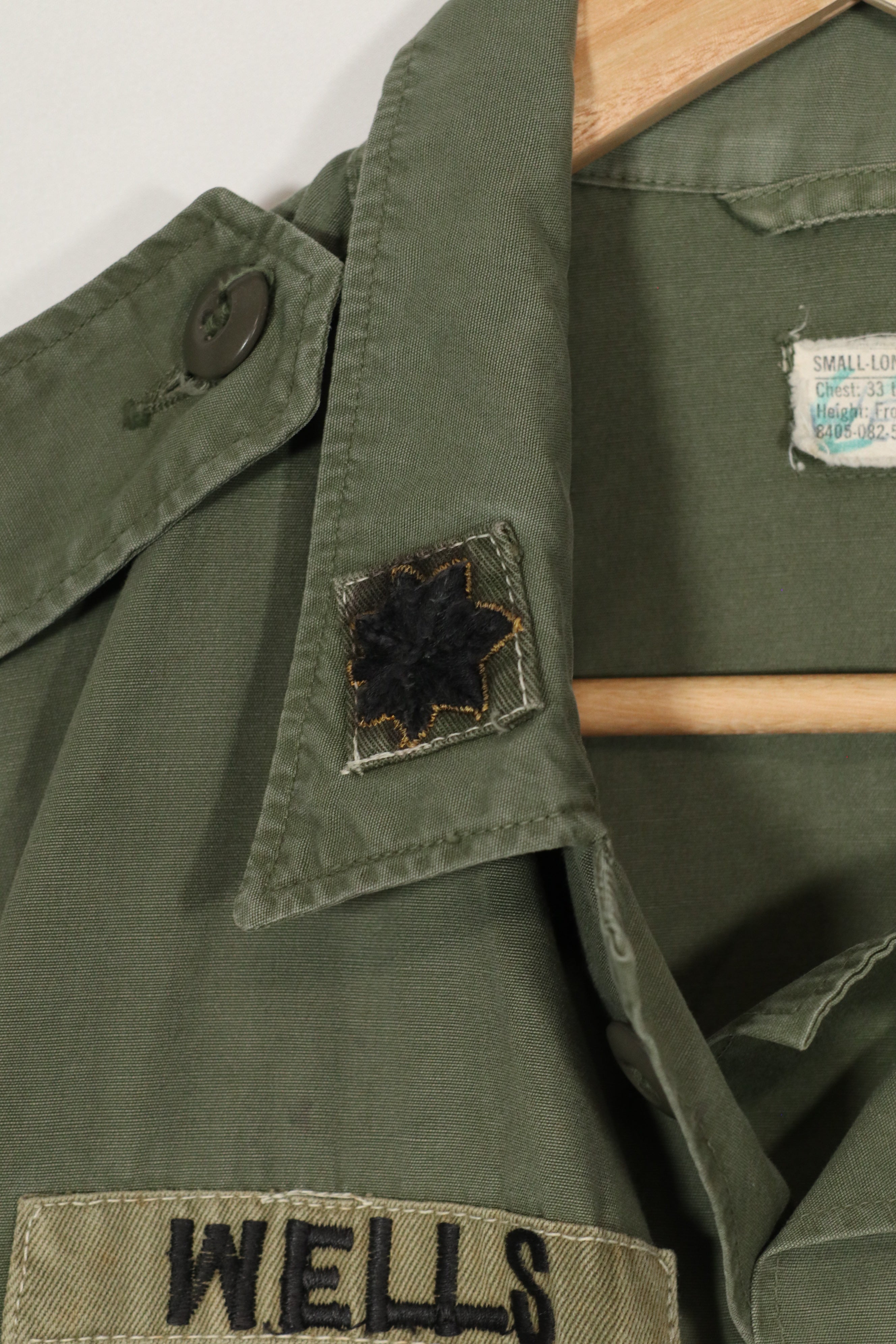 実物　2nd Model ジャングルファティーグ　ジャケット　MACV所属　初付けパッチ　中古品