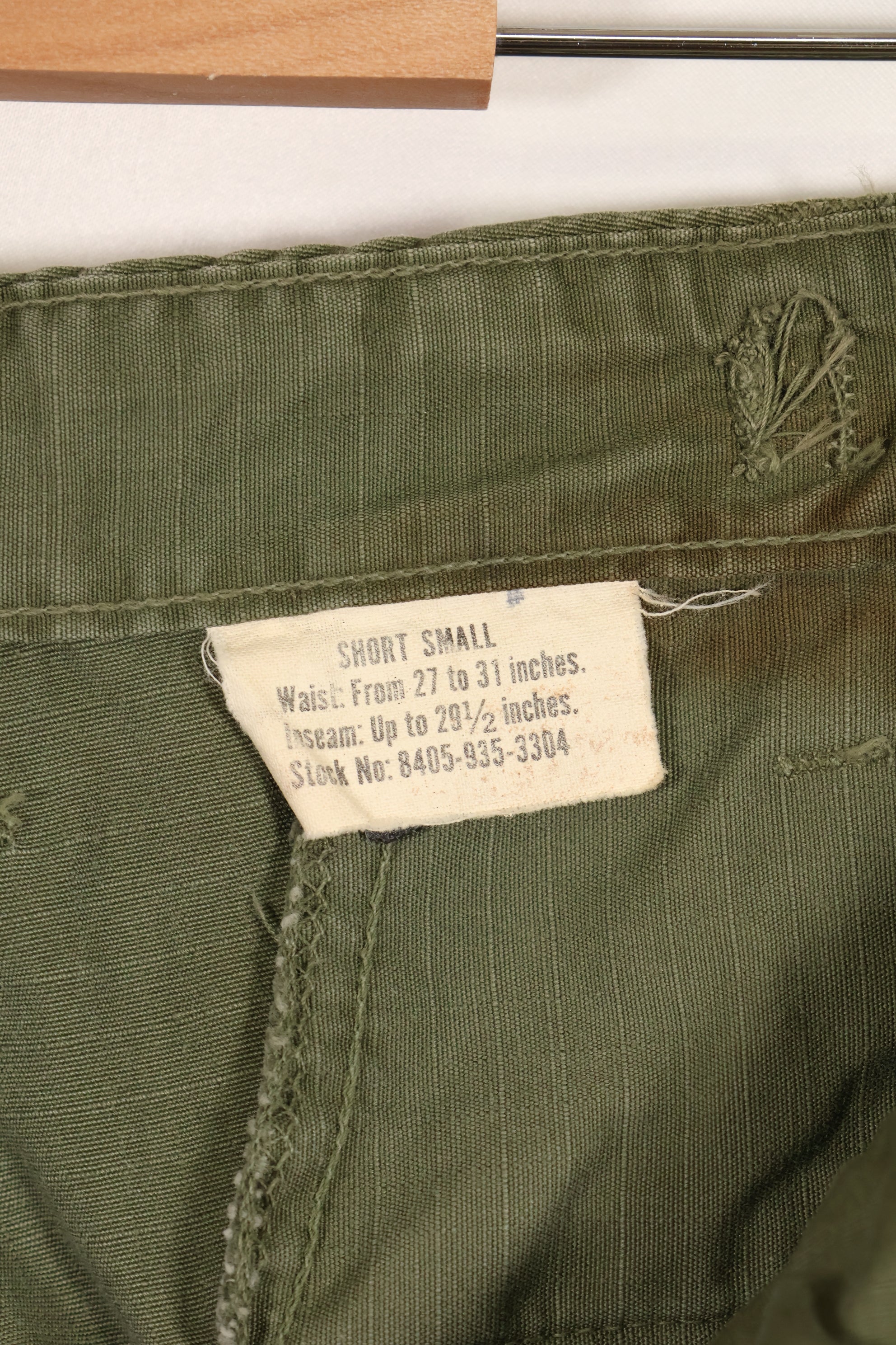 Circa 1969 S-S Size 4th Model Jungle Fatigue Pants, Used, Film Company Release B