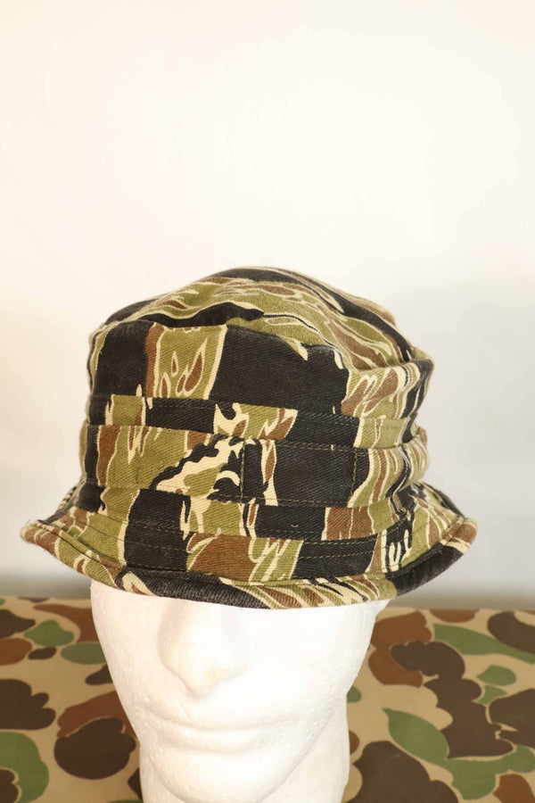 Limited Production Aged MILITARIA 1911 Early Gold Tiger CISO Cut Booney Hat Short Brim Modified A