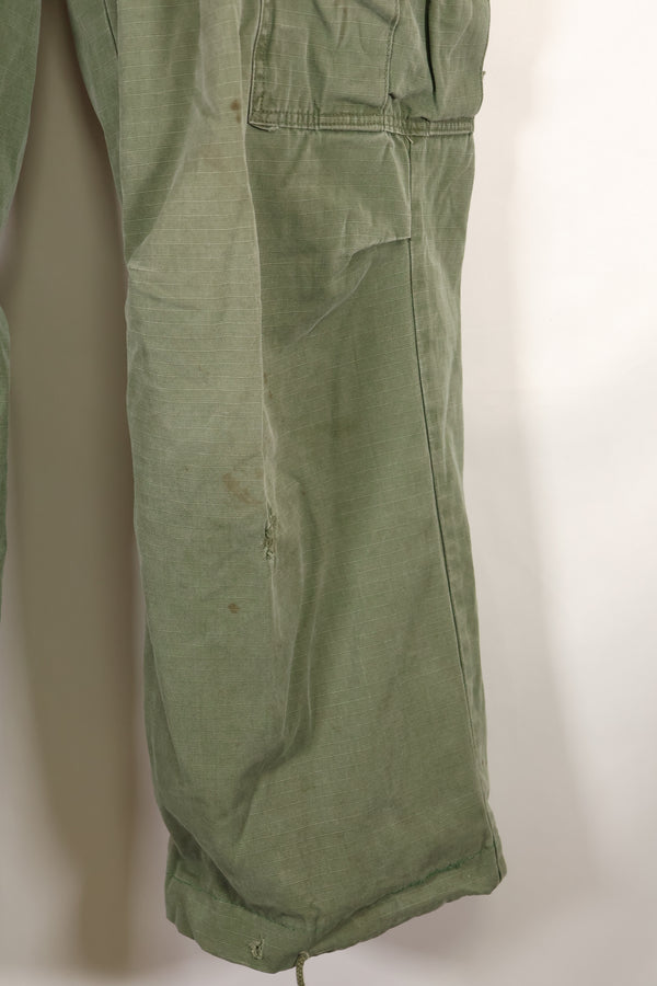 Circa 1968 S-R Size 4th Model Jungle Fatigue Pants, Used, Released by Film Company