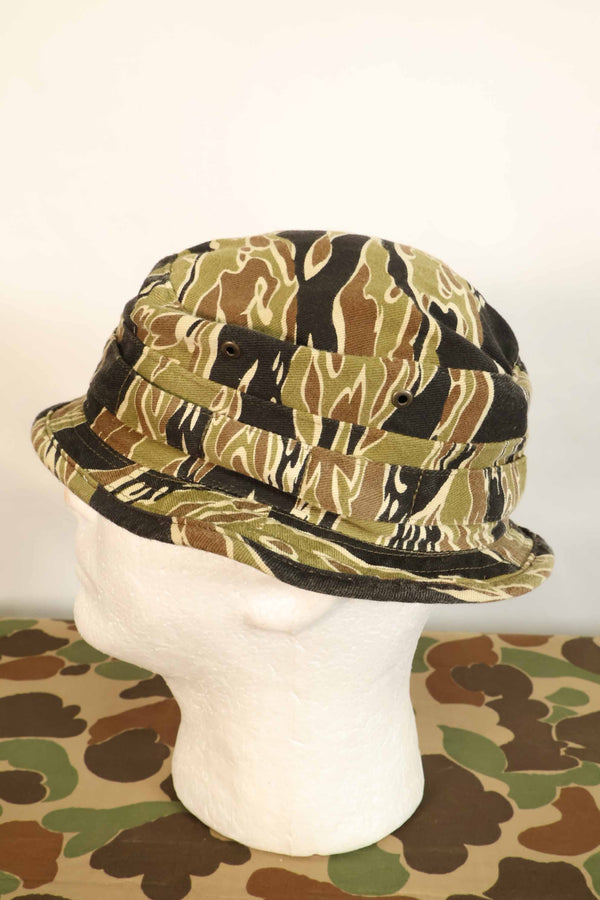 Limited Production Aged MILITARIA 1911 Early Gold Tiger CISO Cut Booney Hat Short Brim Modified A