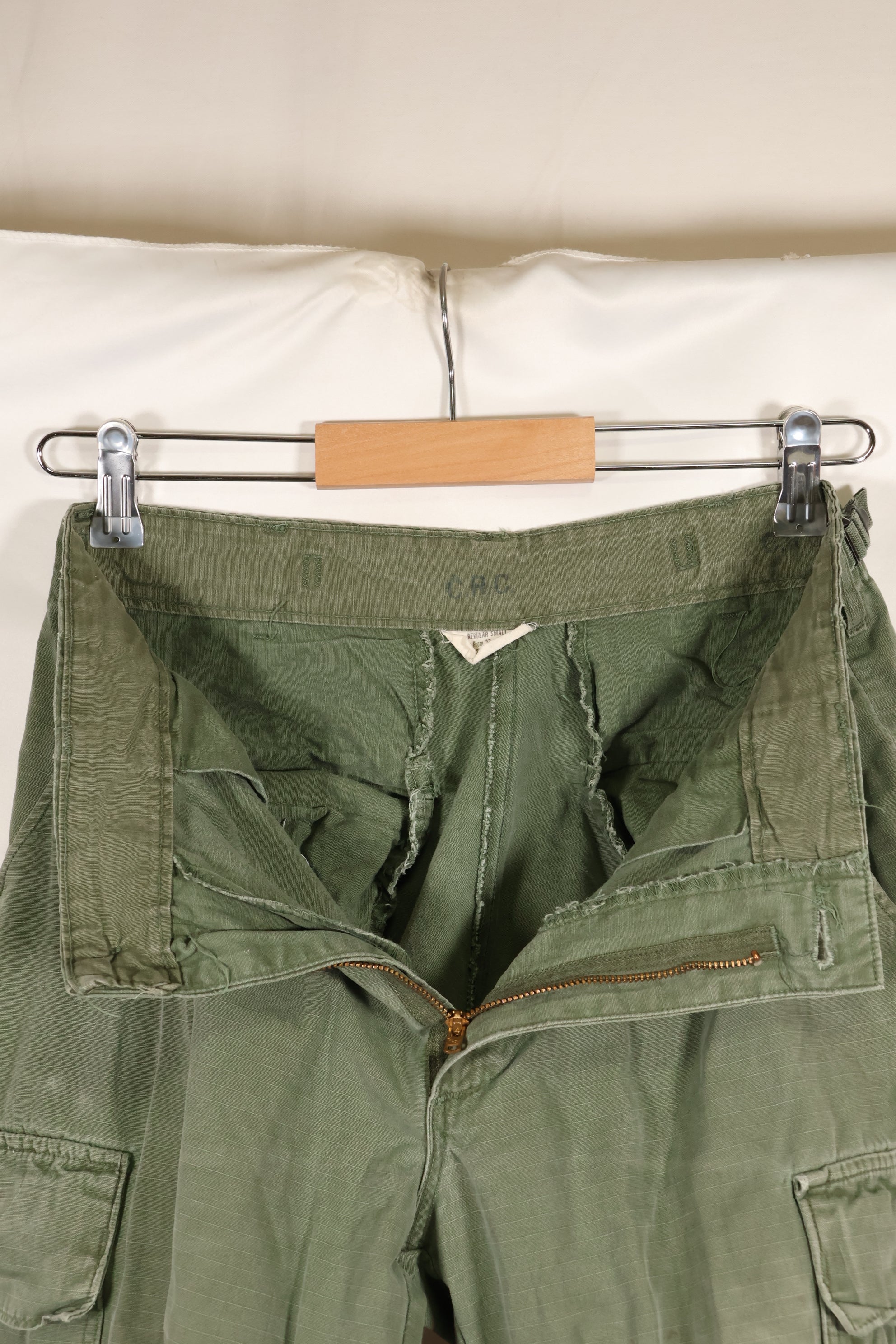 Circa 1968 S-R Size 4th Model Jungle Fatigue Pants, Used, Released by Film Company
