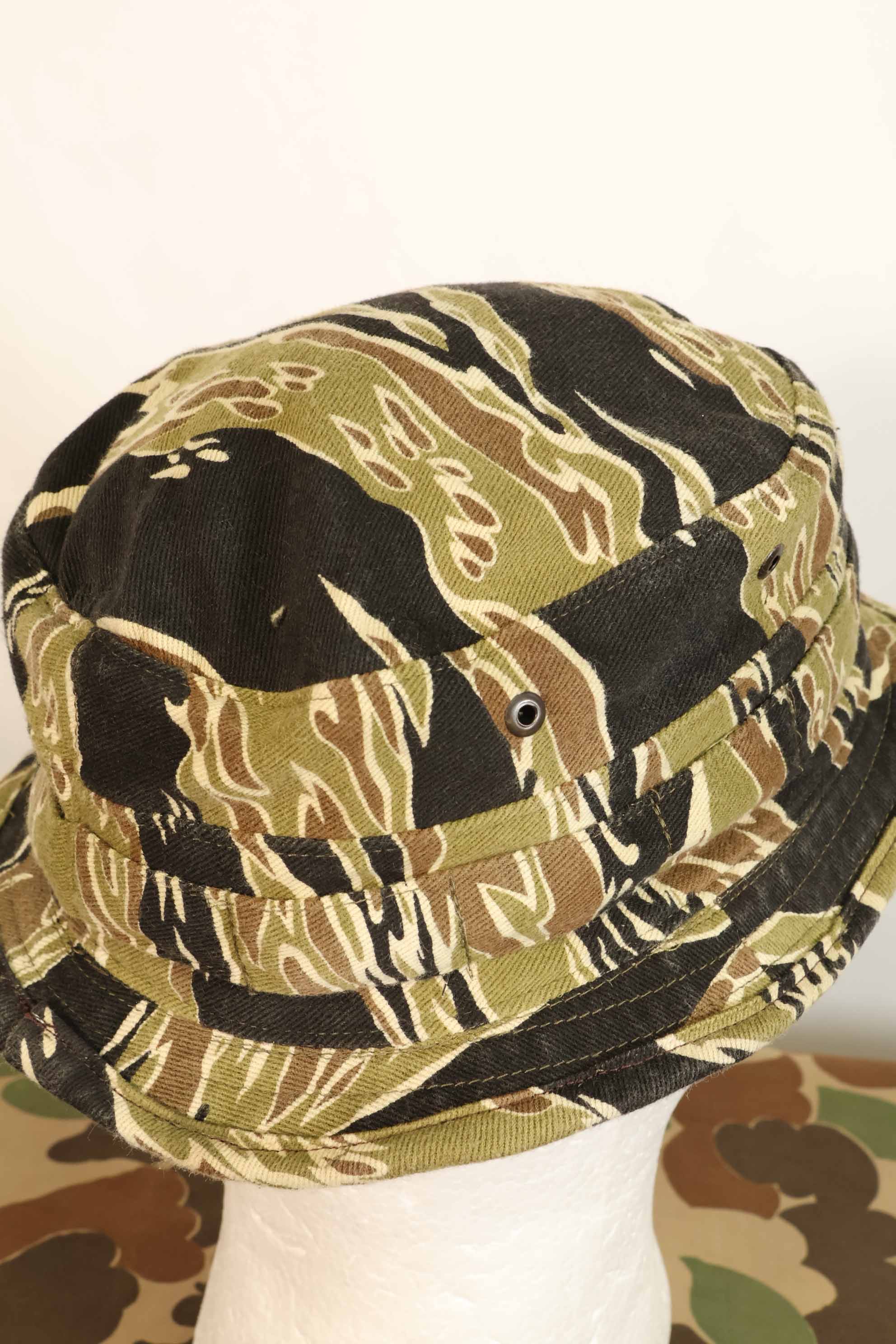 Limited Production Aged MILITARIA 1911 Early Gold Tiger CISO Cut Booney Hat Short Brim Modified A
