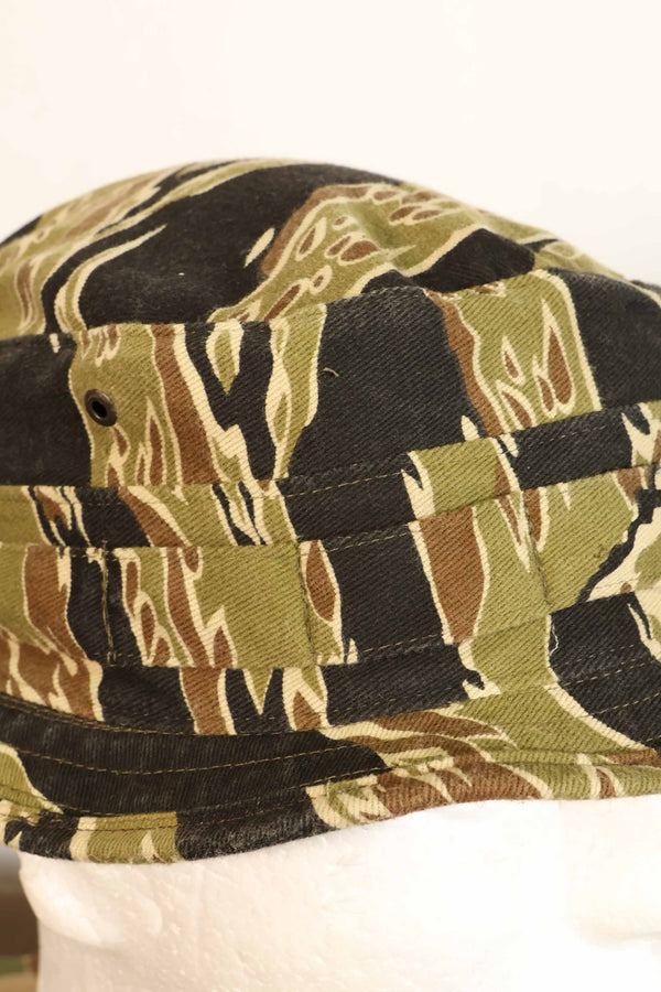 Limited Production Aged MILITARIA 1911 Early Gold Tiger CISO Cut Booney Hat Short Brim Modified A