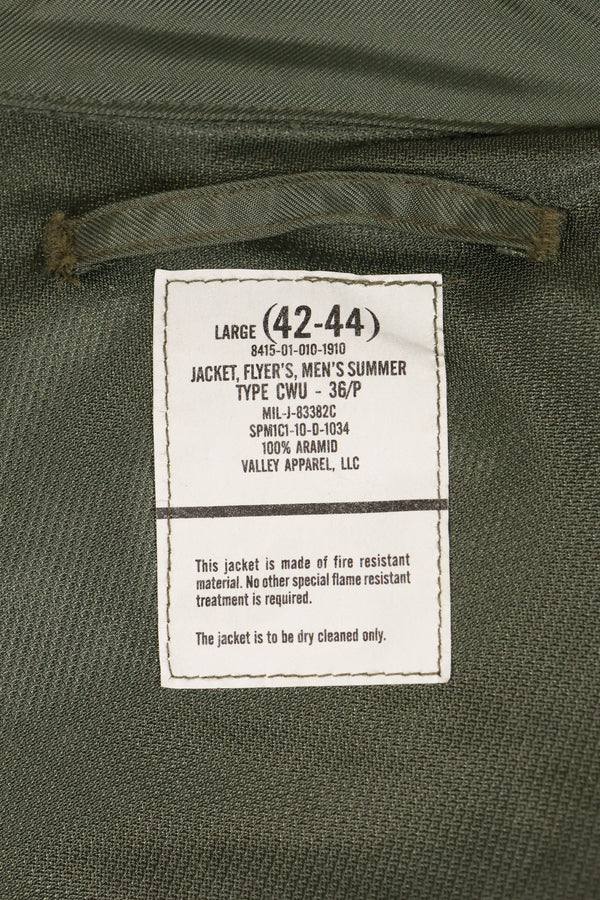 2010年契約　LARGE　アメリカ空軍　CWU-36P　ライトゾーン フライトジャケット　未使用品