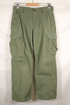 Circa 1969 S-S Size 4th Model Jungle Fatigue Pants, Used, Film Company Release C