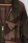 実物　1940年代　WWII 英軍　Windproof迷彩　インドシナ戦争　ジッパーカスタムジャケット　中古品