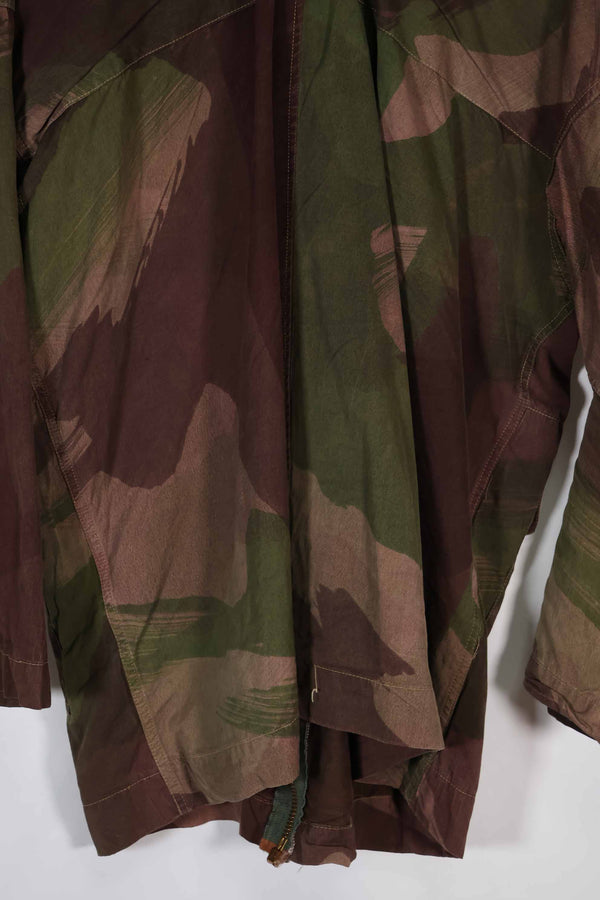 実物　1940年代　WWII 英軍　Windproof迷彩　インドシナ戦争　ジッパーカスタムジャケット　中古品