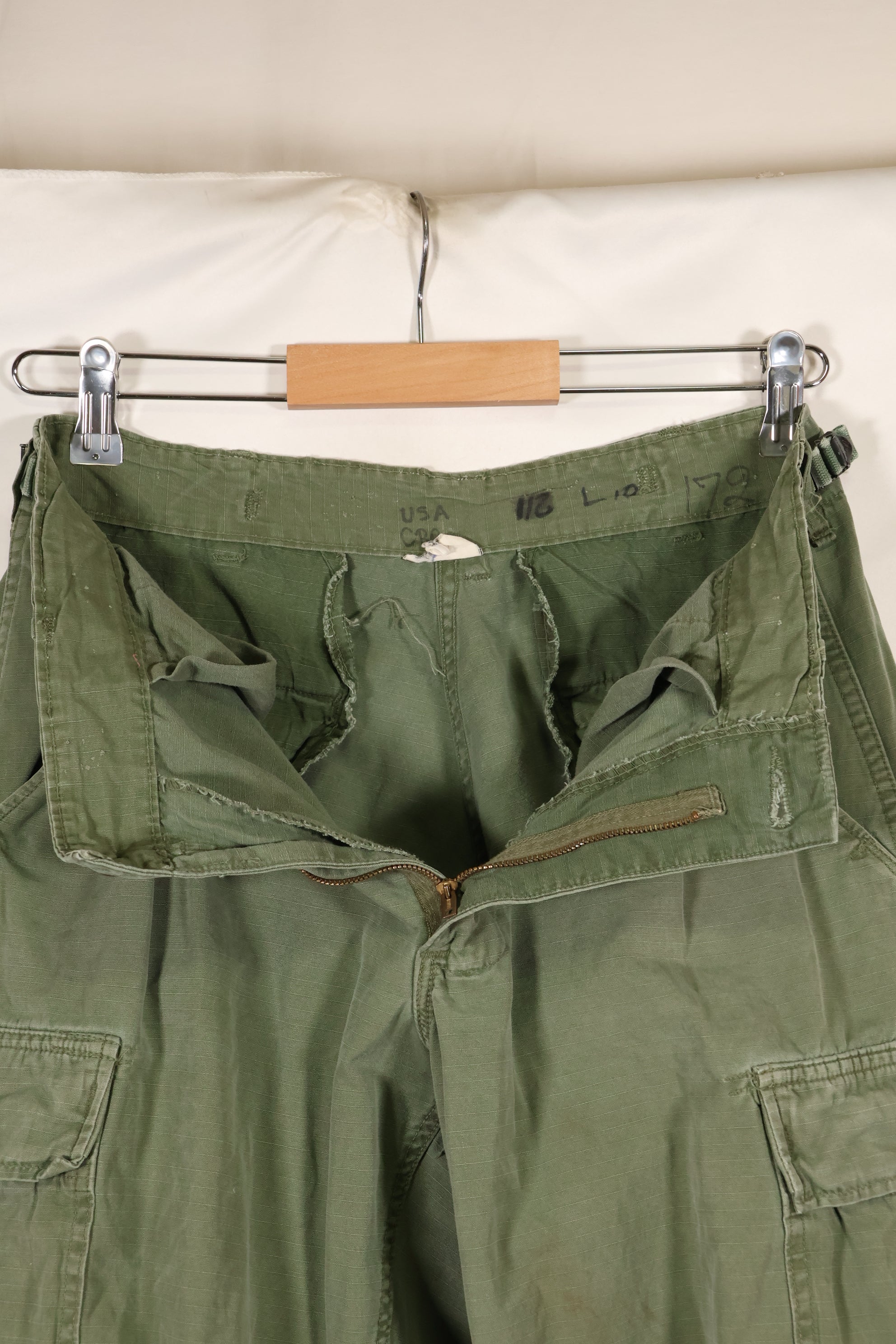 Circa 1969 S-S Size 4th Model Jungle Fatigue Pants, Used, Film Company Release C