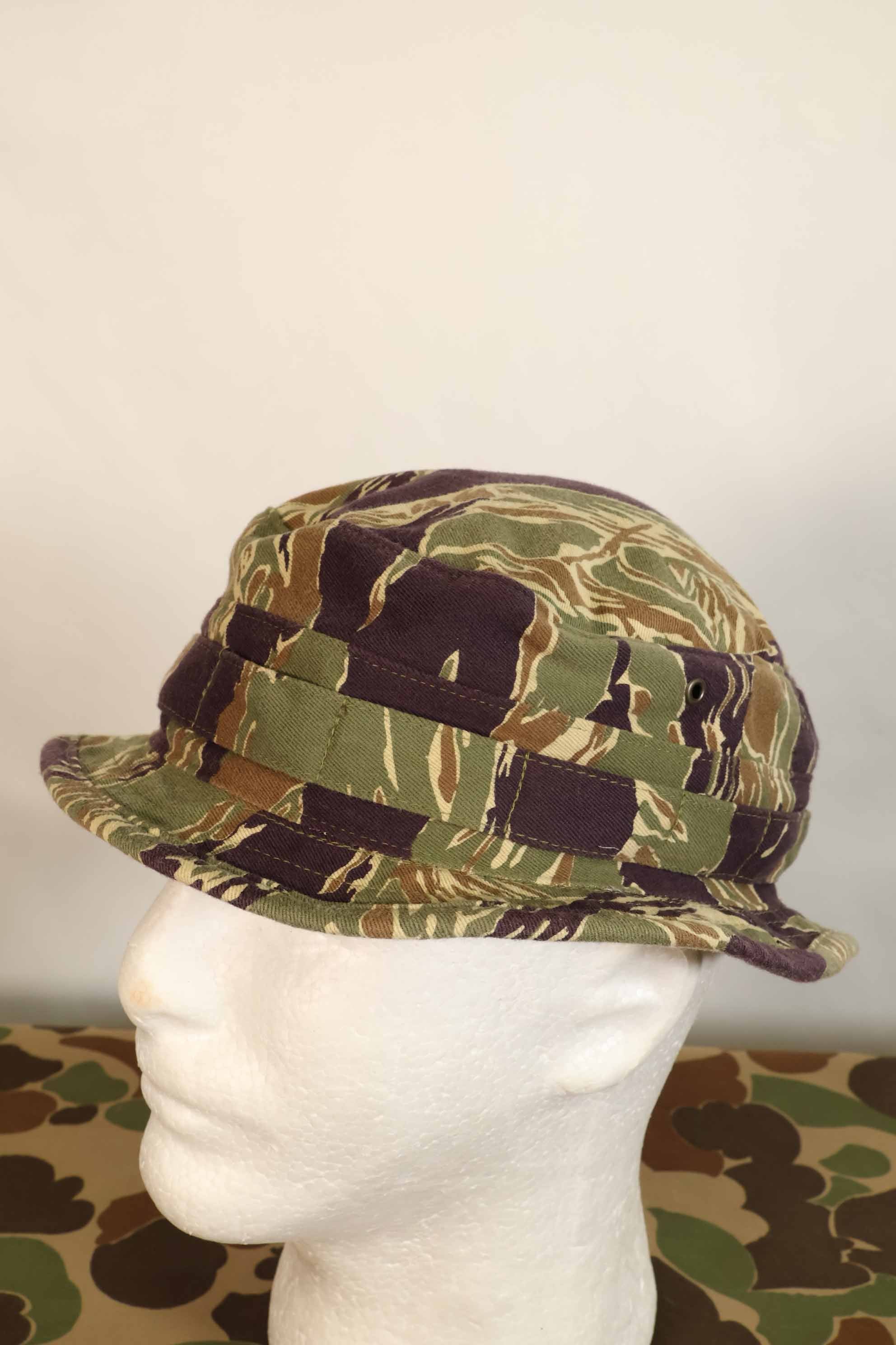 Limited quantity aged MILITARIA 1911 Okinawa Tiger CISO Cut Booney Hat Short Brim Modified A