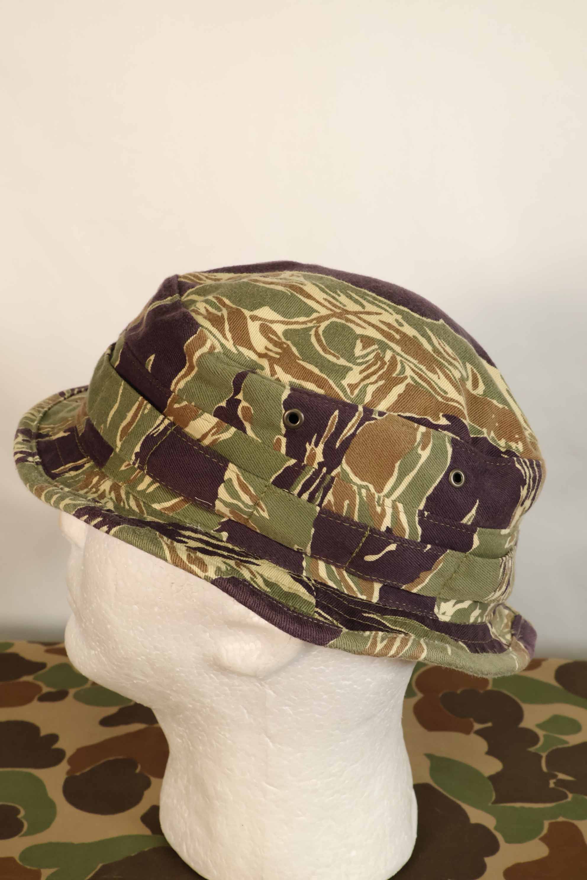Limited quantity aged MILITARIA 1911 Okinawa Tiger CISO Cut Booney Hat Short Brim Modified A