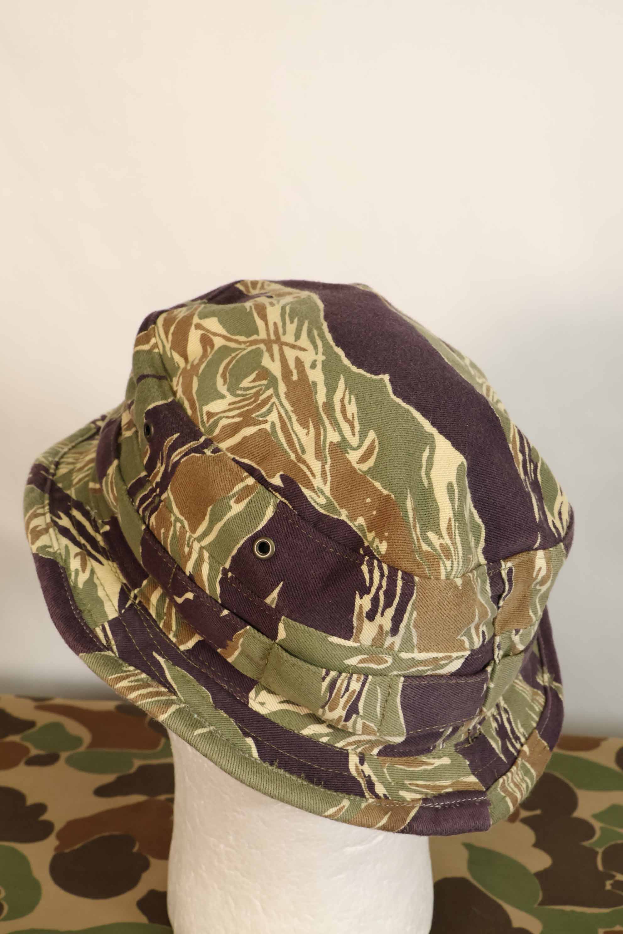 Limited quantity aged MILITARIA 1911 Okinawa Tiger CISO Cut Booney Hat Short Brim Modified A