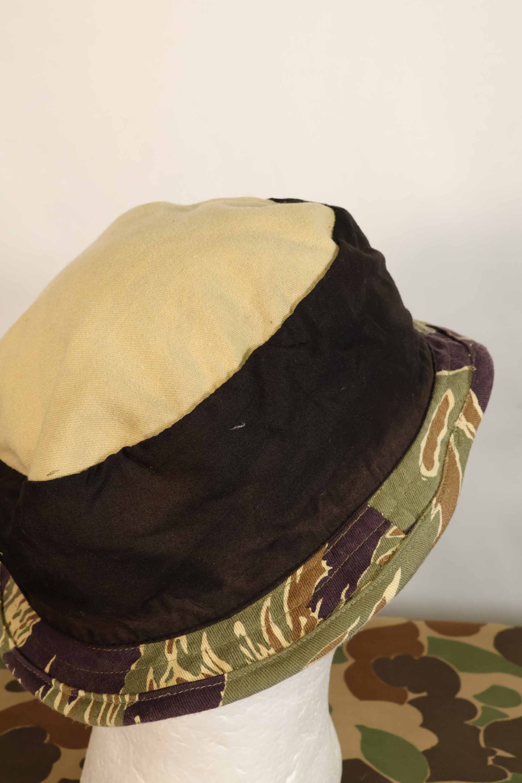 Limited quantity aged MILITARIA 1911 Okinawa Tiger CISO Cut Booney Hat Short Brim Modified A