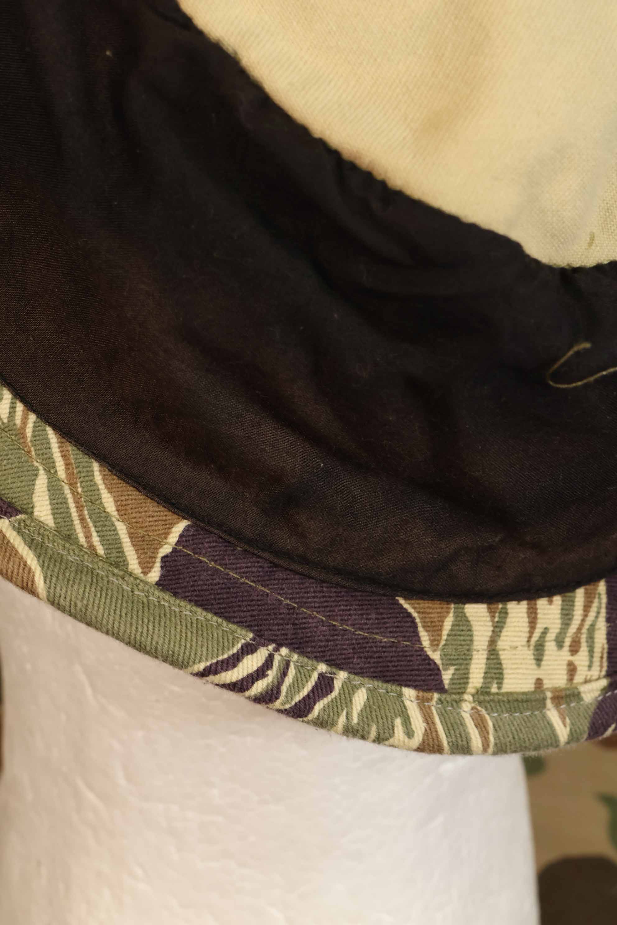 Limited quantity aged MILITARIA 1911 Okinawa Tiger CISO Cut Booney Hat Short Brim Modified A