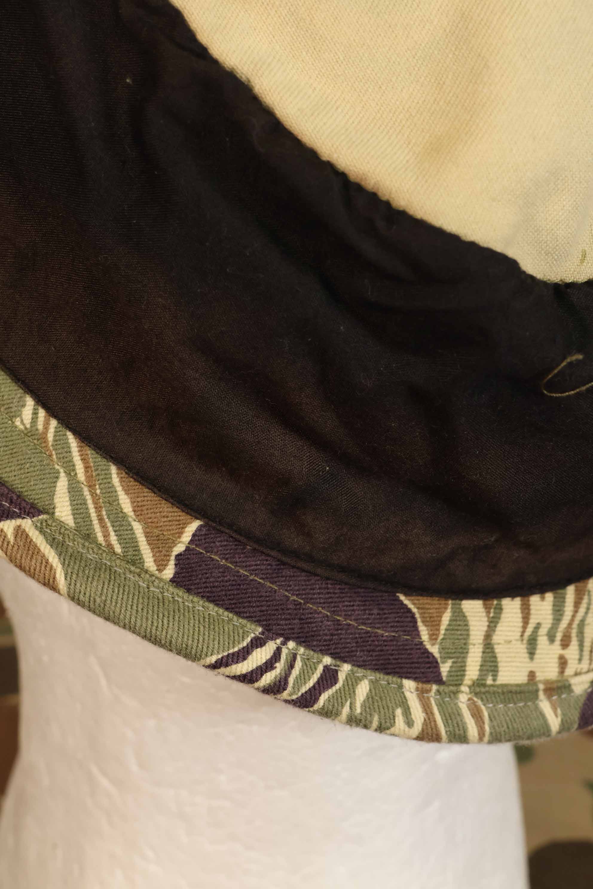 Limited quantity aged MILITARIA 1911 Okinawa Tiger CISO Cut Booney Hat Short Brim Modified A