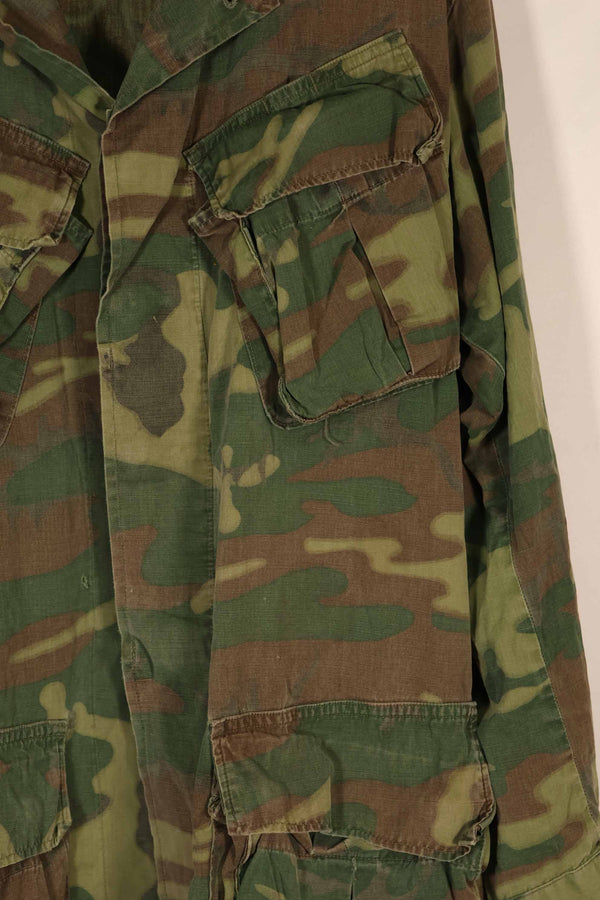 実物　ノンリップストップ生地　ERDL　ジャングルファティーグ　ジャケット　中古品　タグなし
