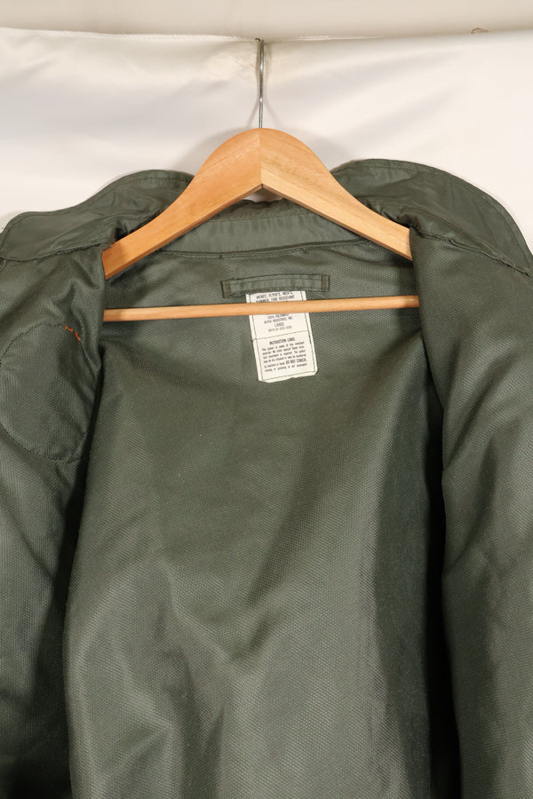 1981年契約　LARGE　アメリカ海軍　CWU-36P フライトジャケット　パッチ付　ほぼ未使用品
