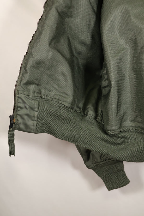 1981年契約　LARGE　アメリカ海軍　CWU-36P フライトジャケット　パッチ付　ほぼ未使用品