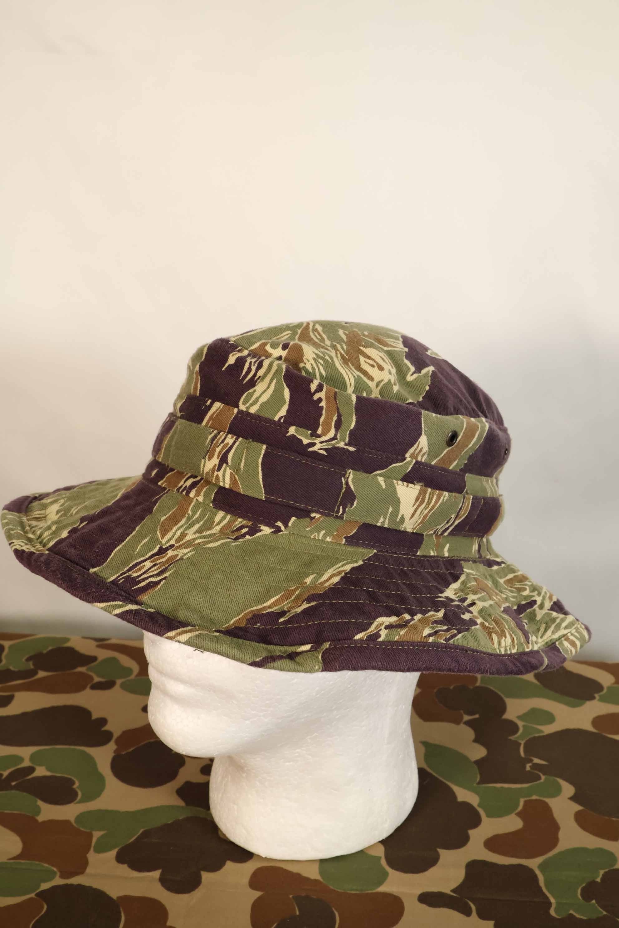 Limited quantity aged MILITARIA 1911 Okinawa Tiger CISO cut boonie hat