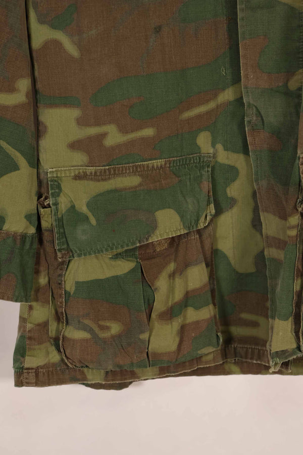 実物　ノンリップストップ生地　ERDL　ジャングルファティーグ　ジャケット　中古品　タグなし