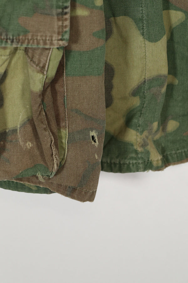 実物　ERDL ノンリップストップ　ジャングルファティーグ　ジャケット　中古品　傷などあり　A