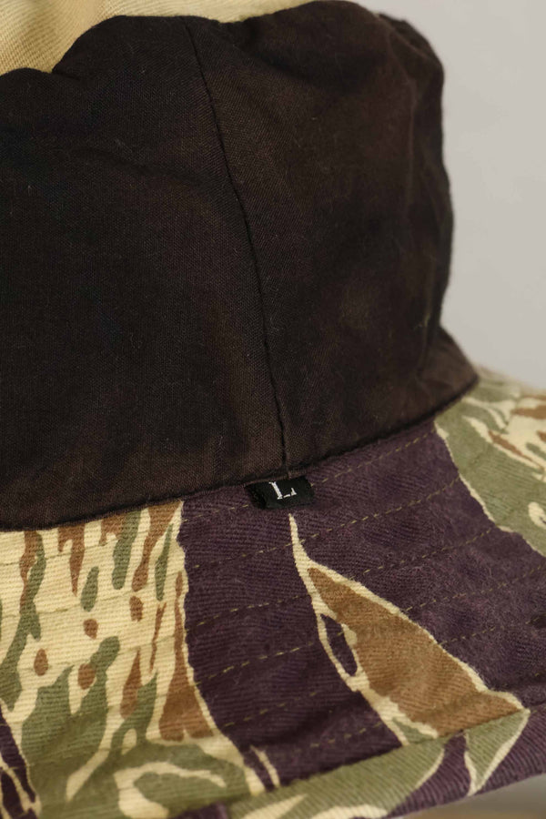 Limited quantity aged MILITARIA 1911 Okinawa Tiger CISO cut boonie hat