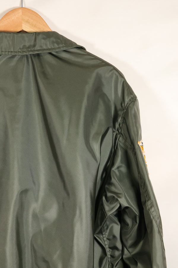 1981年契約　LARGE　アメリカ海軍　CWU-36P フライトジャケット　パッチ付　ほぼ未使用品
