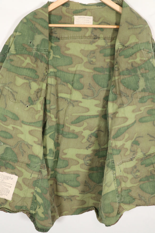 実物　ERDL ノンリップストップ　ジャングルファティーグ　ジャケット　中古品　傷などあり　A