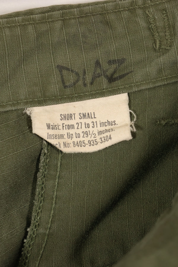 Circa 1969 S-S Size 4th Model Jungle Fatigue Pants Used Film Company Release D