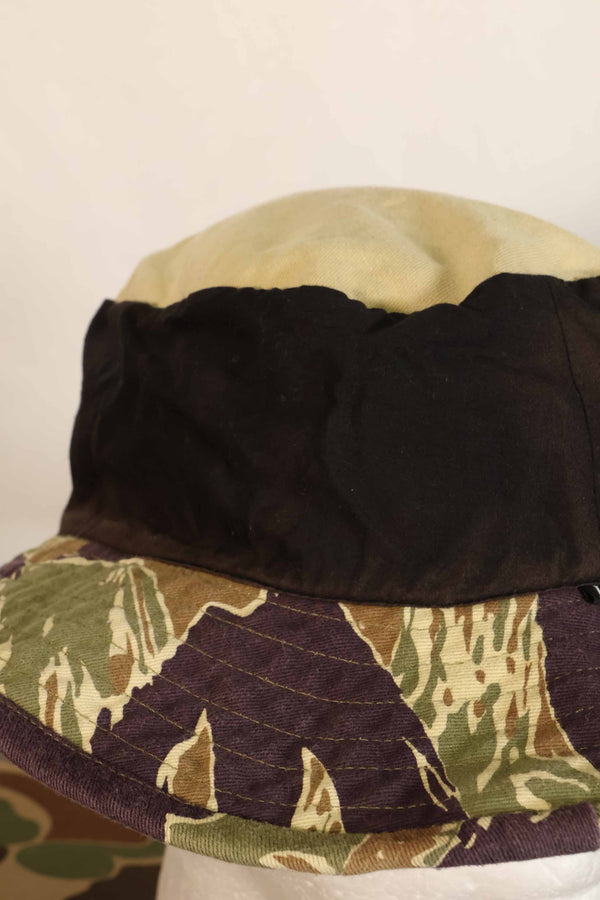 Limited quantity aged MILITARIA 1911 Okinawa Tiger CISO cut boonie hat