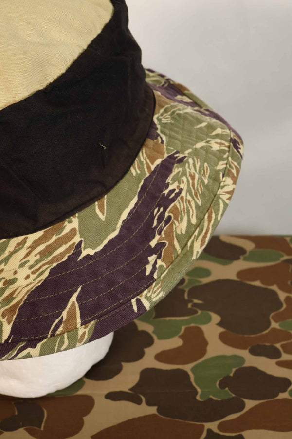 Limited quantity aged MILITARIA 1911 Okinawa Tiger CISO cut boonie hat