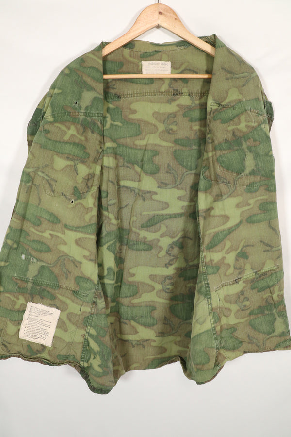 実物　ERDL ノンリップストップ　ジャングルファティーグ　ジャケット　中古品　傷などあり　A
