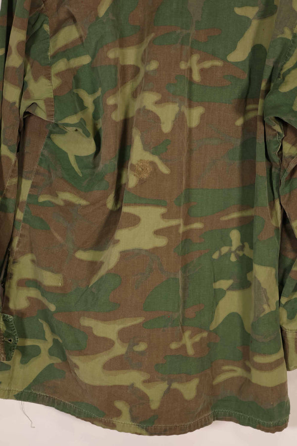実物　ノンリップストップ生地　ERDL　ジャングルファティーグ　ジャケット　中古品　タグなし