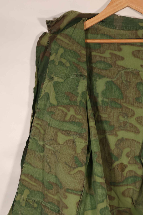 実物　ノンリップストップ生地　ERDL　ジャングルファティーグ　ジャケット　中古品　タグなし