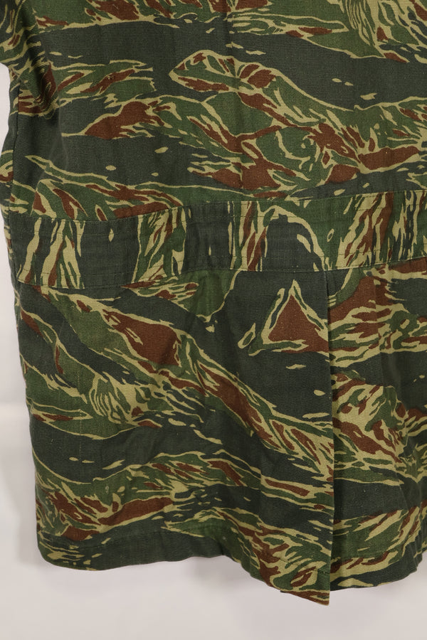 推定1970年代製　タイ　タイガーストライプ　パターン　サファリシャツ　中古品