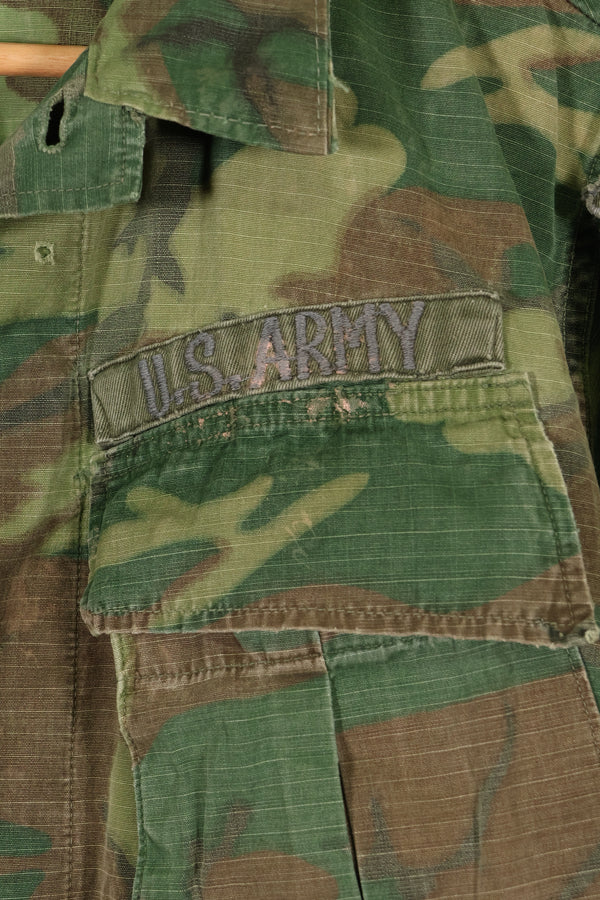 1968年頃　S-R　リップストップ SENTRY DOG MP ERDL ジャングルファティーグ　ジャケット　中古品
