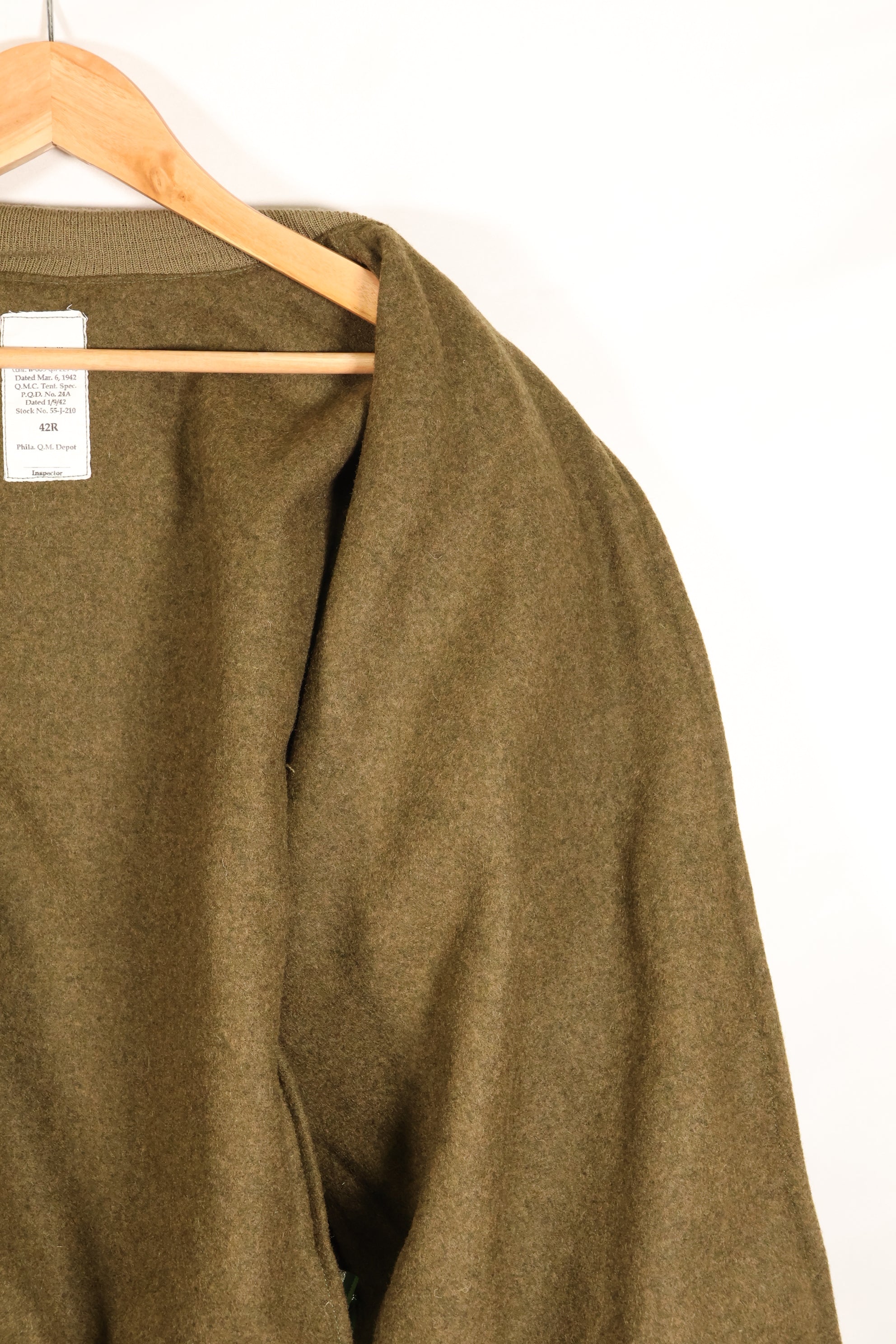 Replica 42R from the movie *Fury* – Surplus WWII 1st Model Tanker Jacket – Used