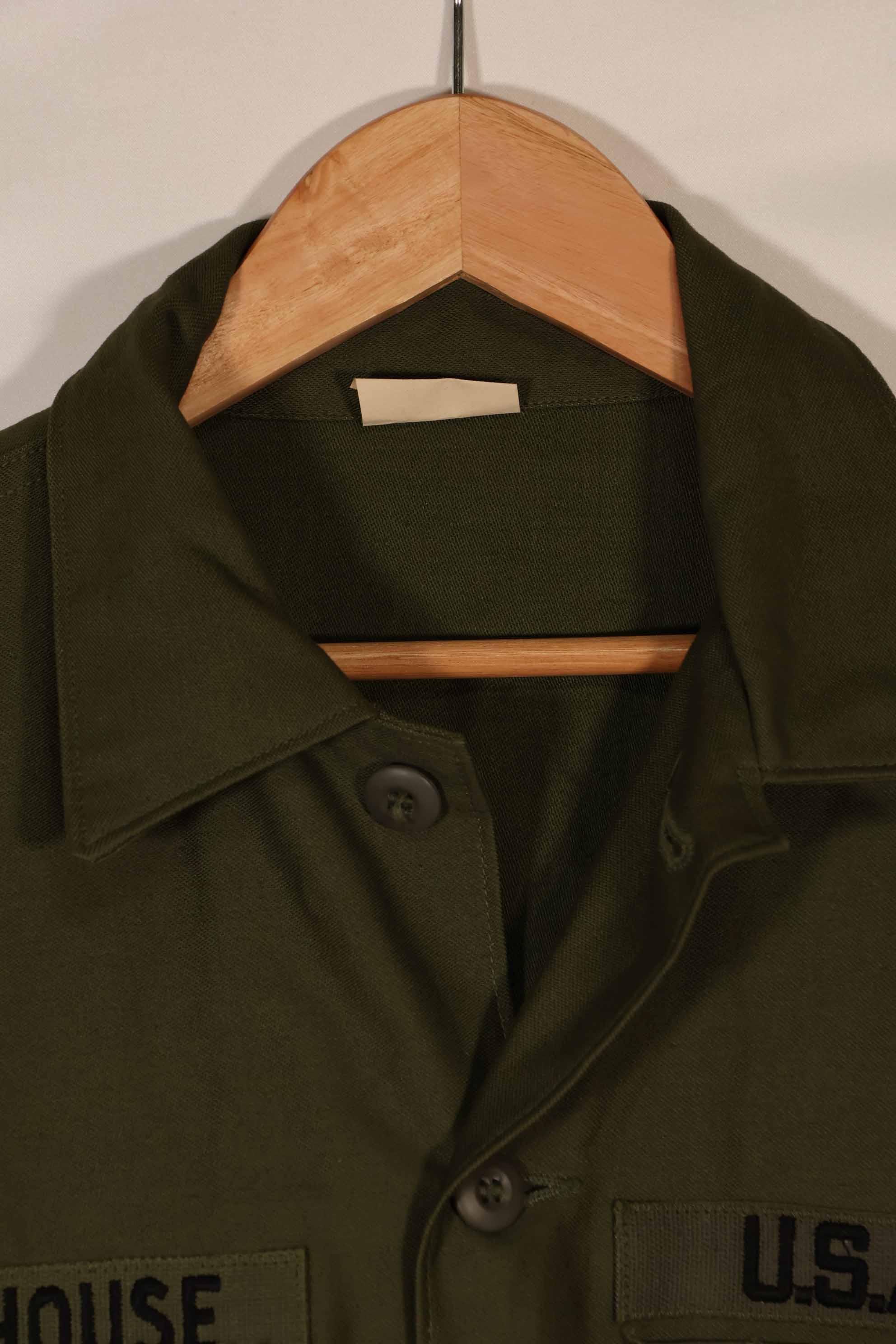 実物　1970年代　OG-107 ユーティリティシャツ　パッチ付き　後付け　中古品