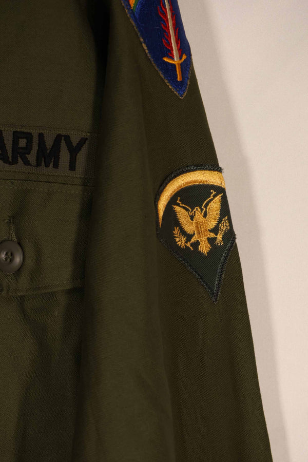 実物　1970年代　OG-107 ユーティリティシャツ　パッチ付き　後付け　中古品