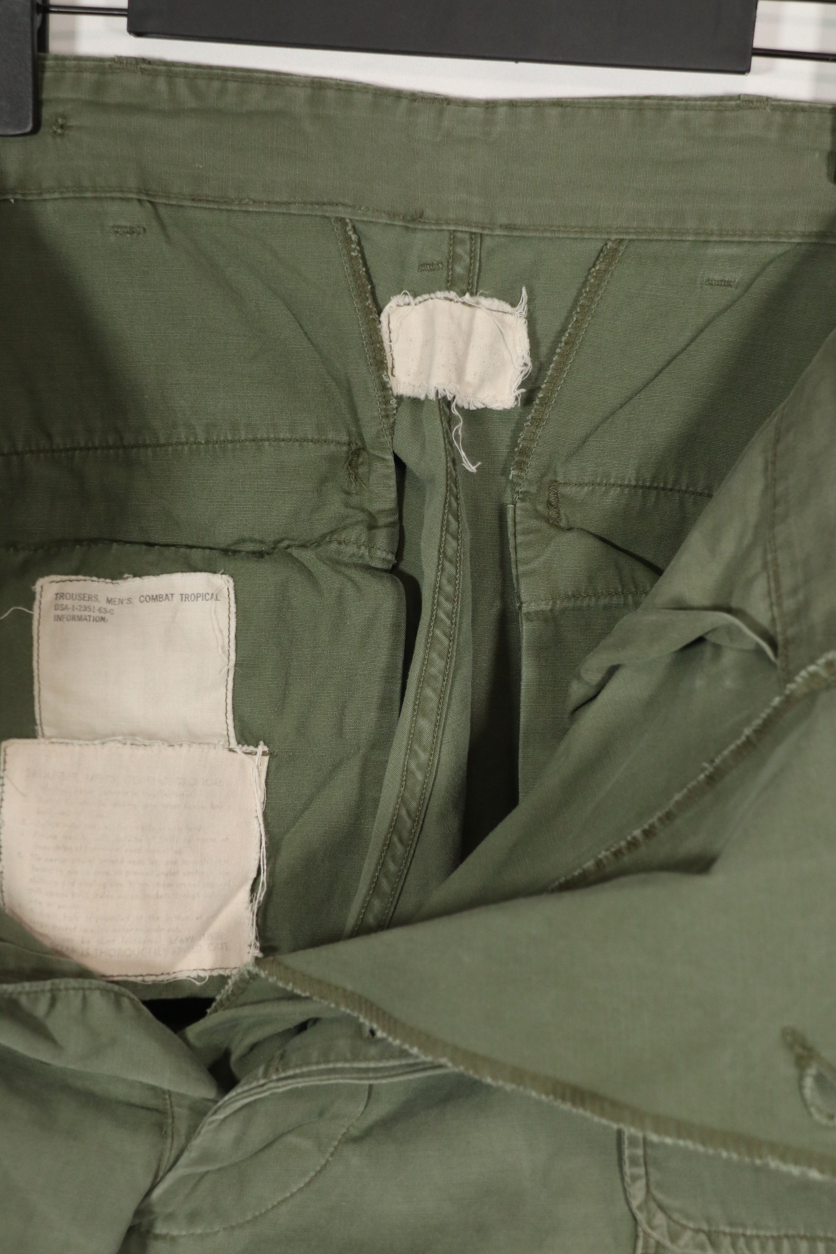 正品 1963 年第一代丛林迷彩裤（无腿带） - 二手