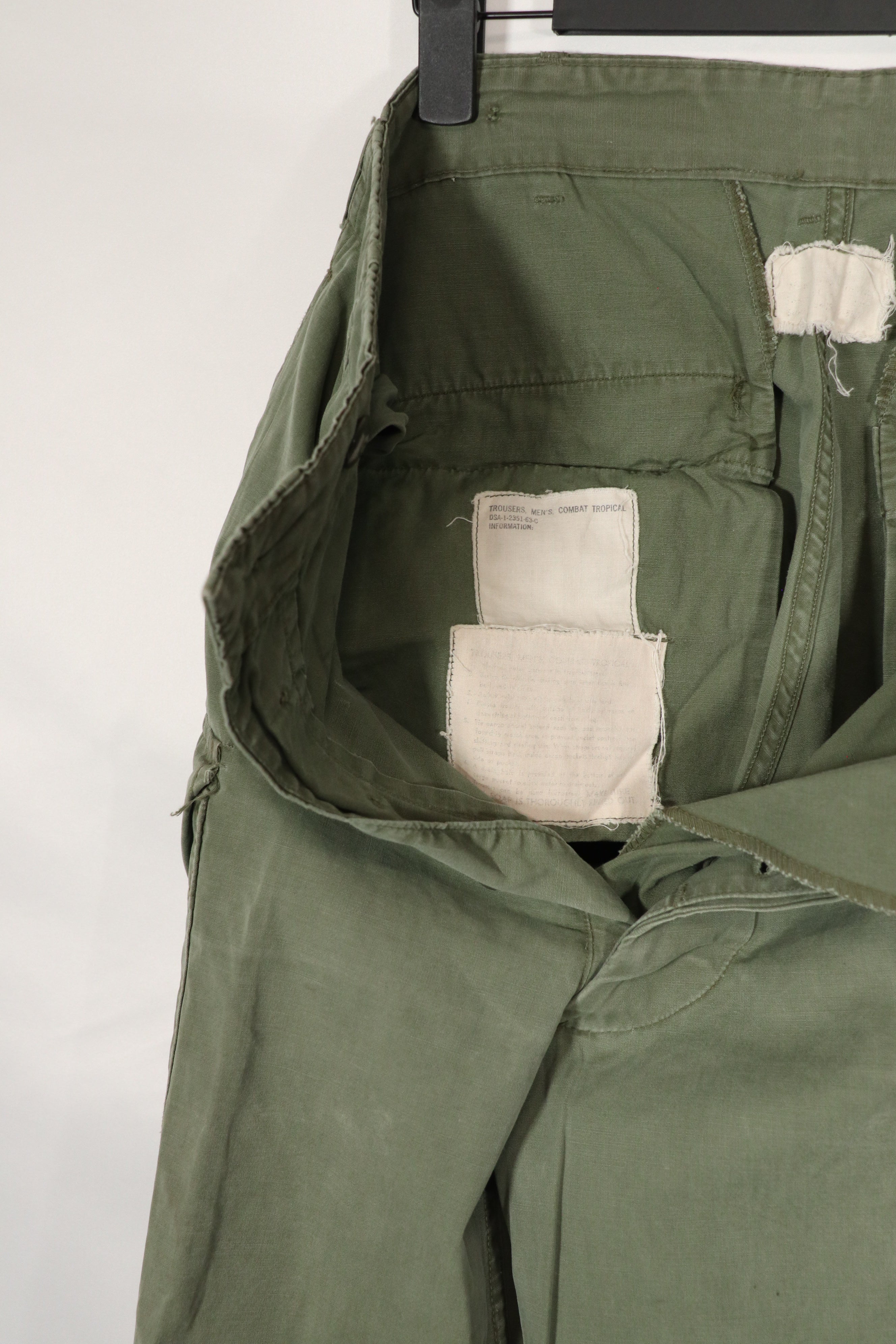 正品 1963 年第一代丛林迷彩裤（无腿带） - 二手